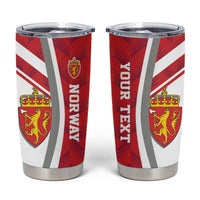 Personalized Norway Coat of Arms Tumbler Cup Golden Lion