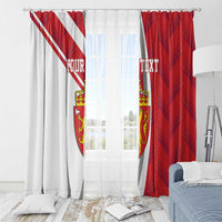 Personalized Norway Coat of Arms Window Curtain Golden Lion