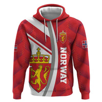 Personalized Norway Coat of Arms Zip Hoodie Golden Lion