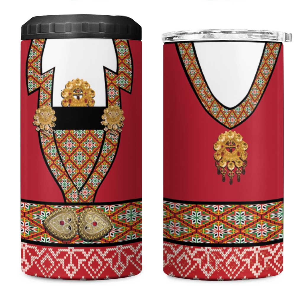 Norway Constitution Day 4 in 1 Can Cooler Tumbler Norwegian bunads