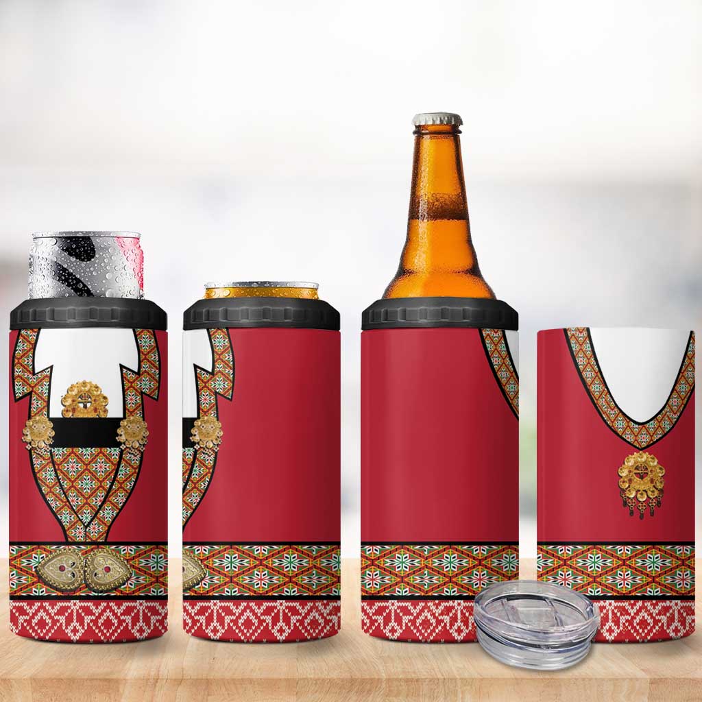 Norway Constitution Day 4 in 1 Can Cooler Tumbler Norwegian bunads