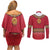 Norway Constitution Day Couples Matching Off Shoulder Short Dress and Long Sleeve Button Shirt Norwegian bunads