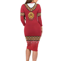 Norway Constitution Day Family Matching Long Sleeve Bodycon Dress and Hawaiian Shirt Norwegian bunads