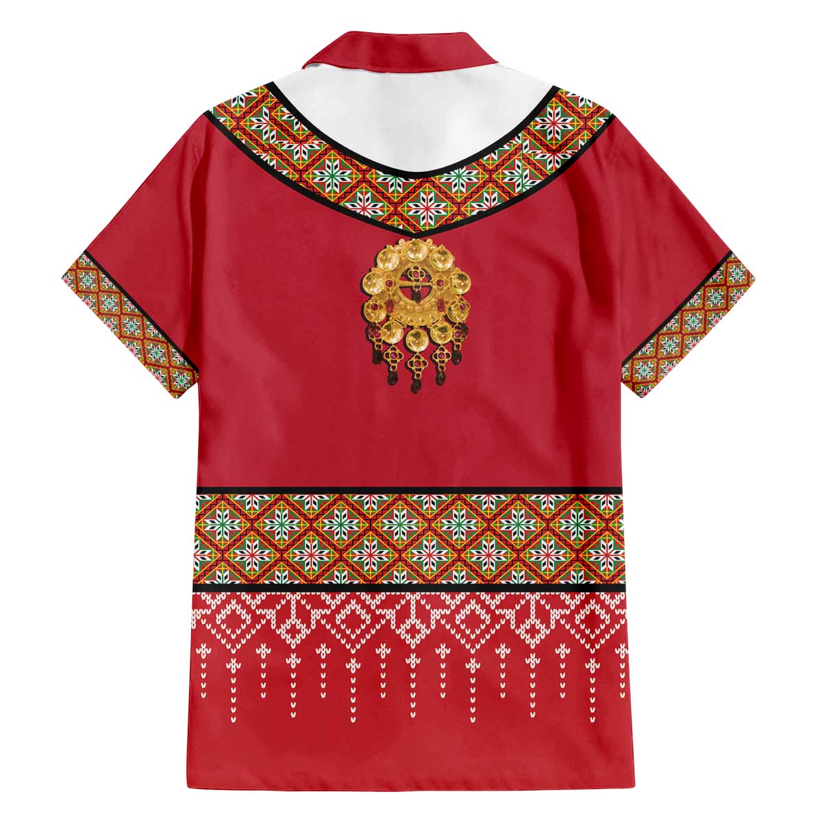 Norway Constitution Day Family Matching Off The Shoulder Long Sleeve Dress and Hawaiian Shirt Norwegian bunads