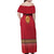 Norway Constitution Day Family Matching Off Shoulder Maxi Dress and Hawaiian Shirt Norwegian bunads