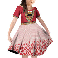 Norway Constitution Day Family Matching Off Shoulder Short Dress and Hawaiian Shirt Norwegian bunads