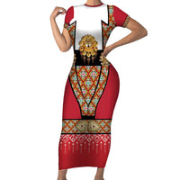 Norway Constitution Day Family Matching Short Sleeve Bodycon Dress and Hawaiian Shirt Norwegian bunads