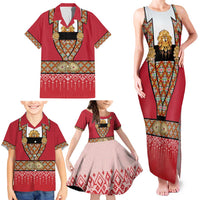 Norway Constitution Day Family Matching Tank Maxi Dress and Hawaiian Shirt Norwegian bunads