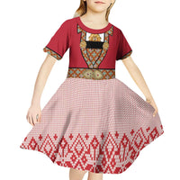 Norway Constitution Day Kid Short Sleeve Dress Norwegian bunads