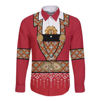 Norway Constitution Day Long Sleeve Button Shirt Norwegian bunads