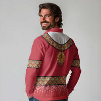 Norway Constitution Day Long Sleeve Polo Shirt Norwegian bunads