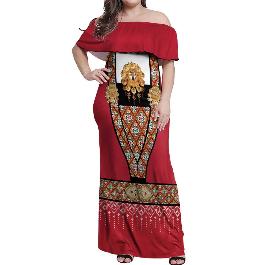 Norway Constitution Day Off Shoulder Maxi Dress Norwegian bunads