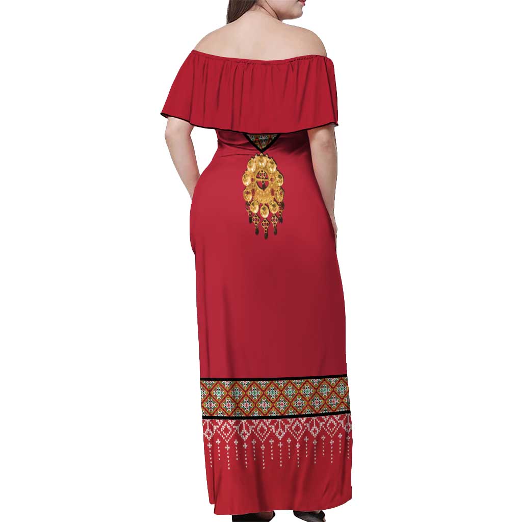 Norway Constitution Day Off Shoulder Maxi Dress Norwegian bunads