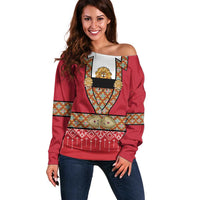 Norway Constitution Day Off Shoulder Sweater Norwegian bunads