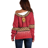 Norway Constitution Day Off Shoulder Sweater Norwegian bunads