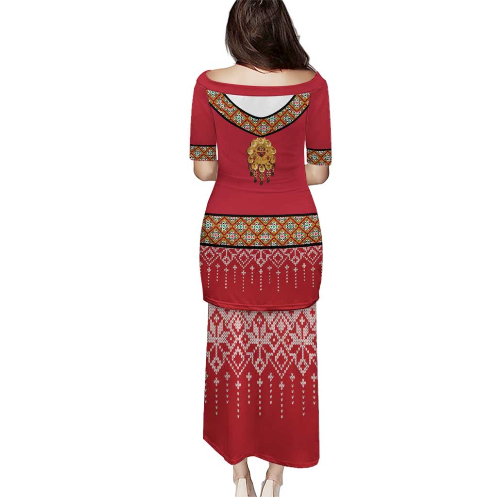 Norway Constitution Day Puletasi Norwegian bunads