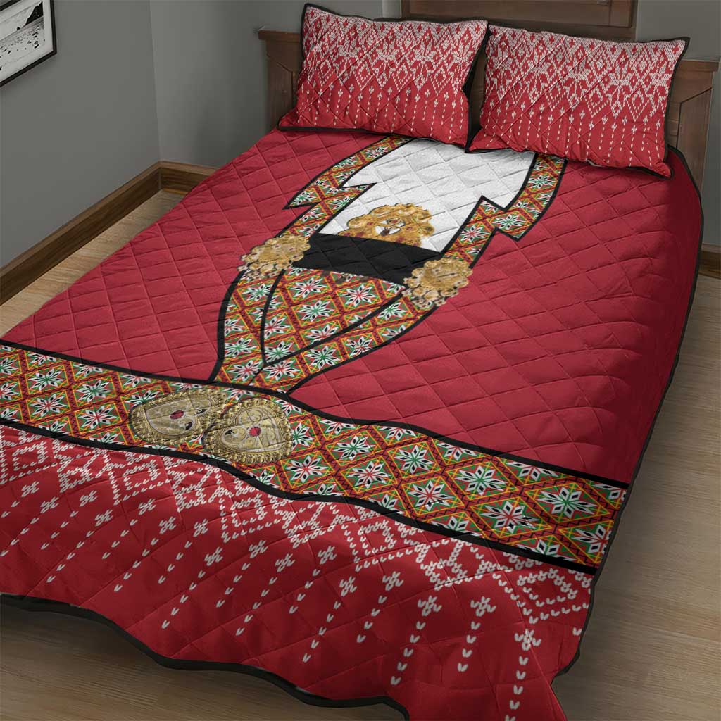 Norway Constitution Day Quilt Bed Set Norwegian bunads