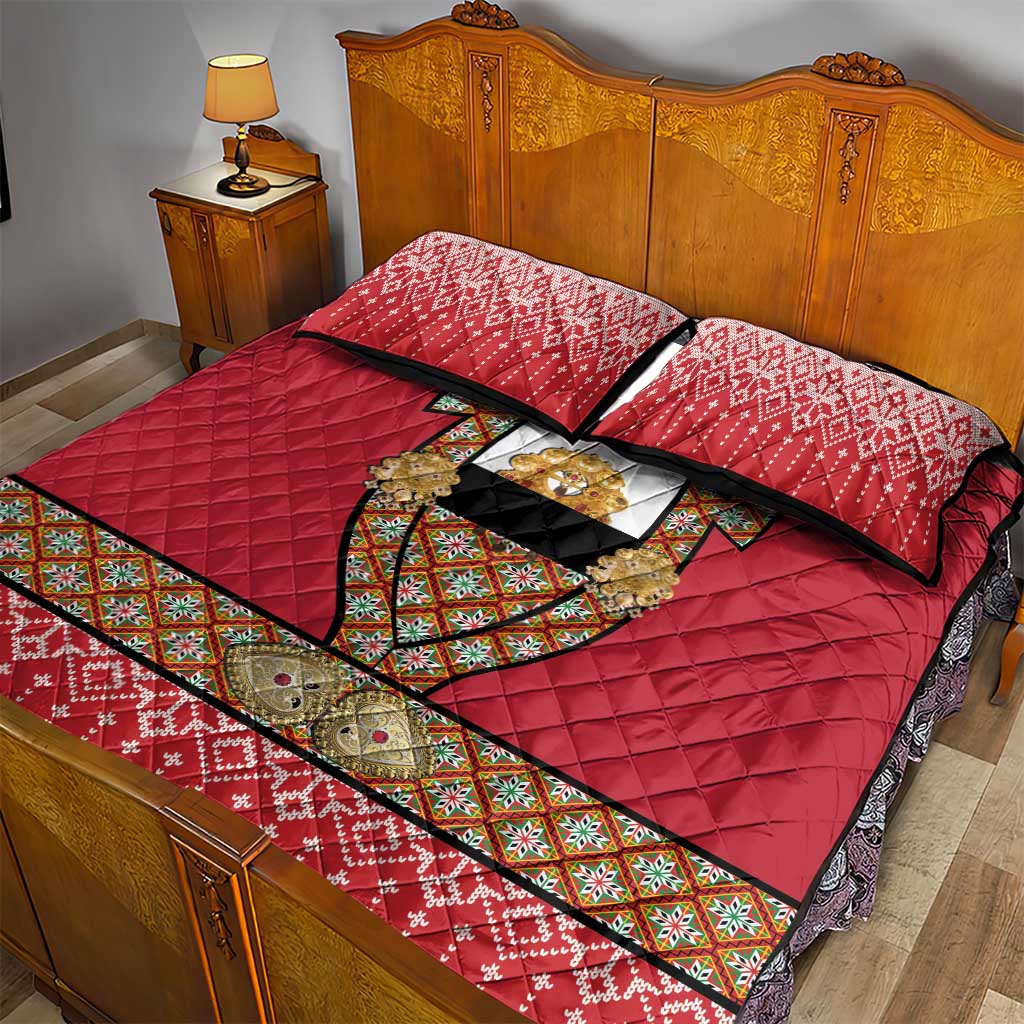 Norway Constitution Day Quilt Bed Set Norwegian bunads