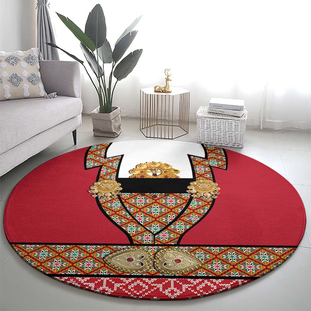 Norway Constitution Day Round Carpet Norwegian bunads