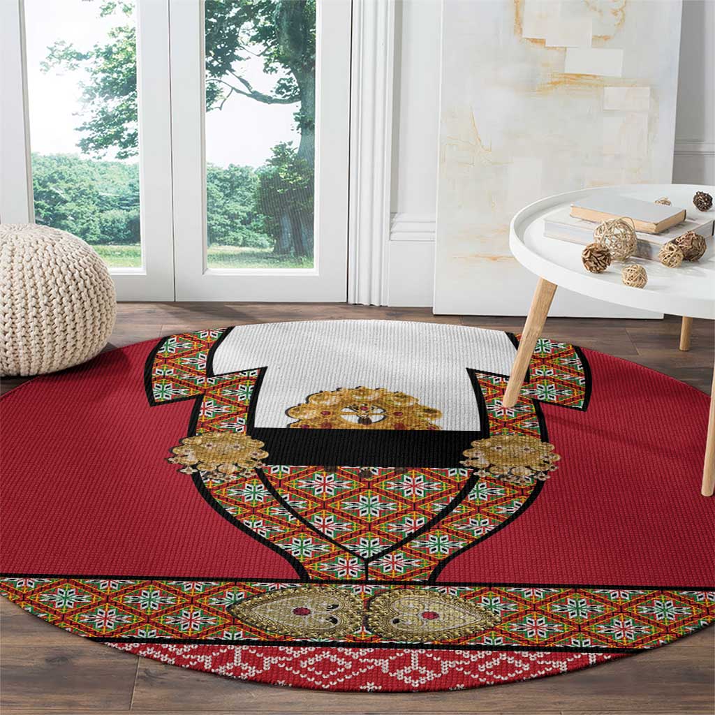 Norway Constitution Day Round Carpet Norwegian bunads