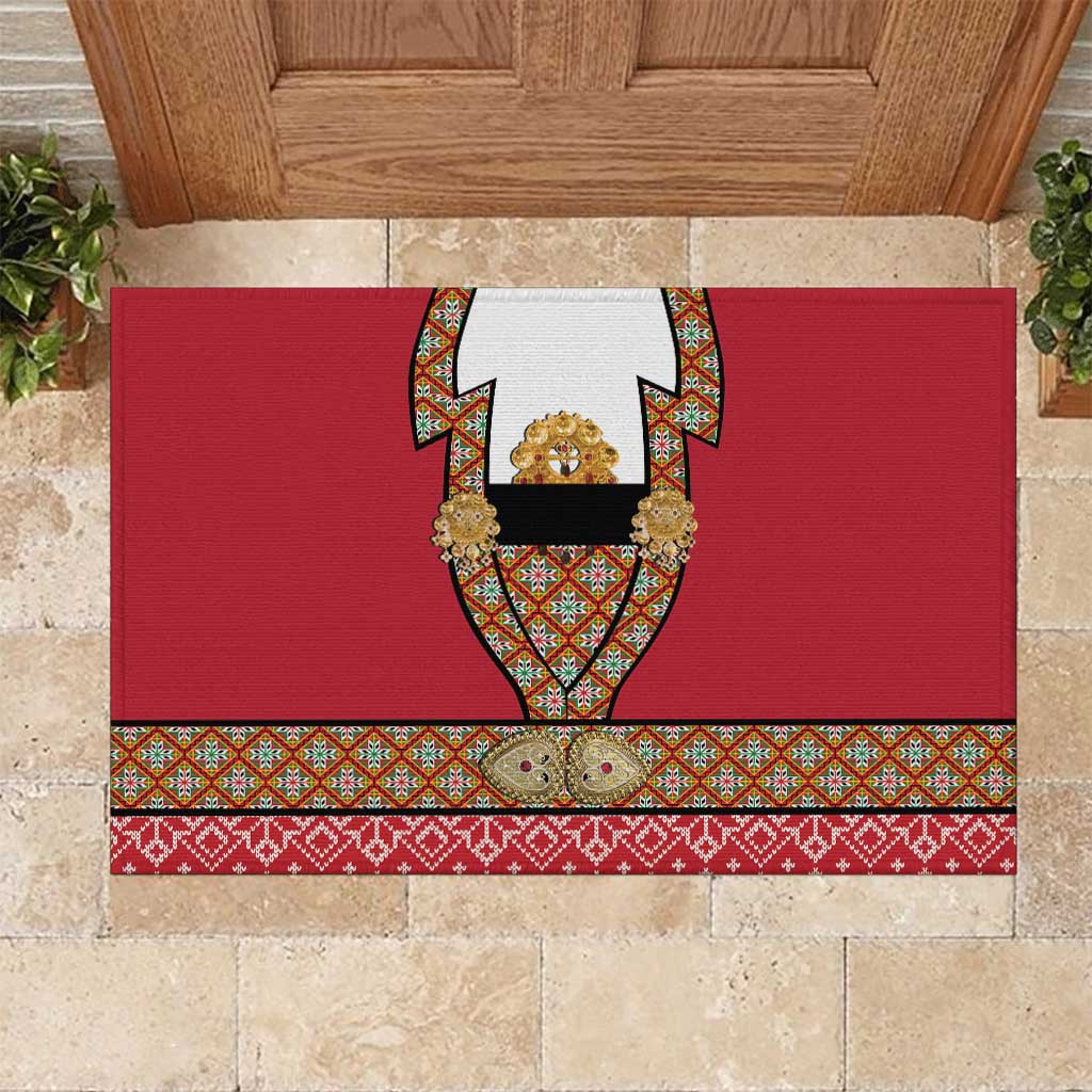 Norway Constitution Day Rubber Doormat Norwegian bunads