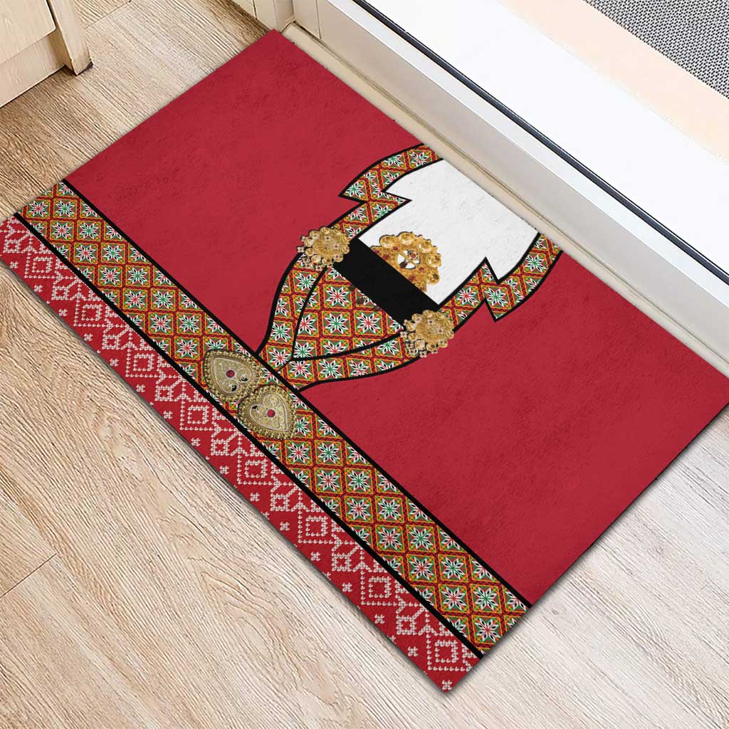 Norway Constitution Day Rubber Doormat Norwegian bunads