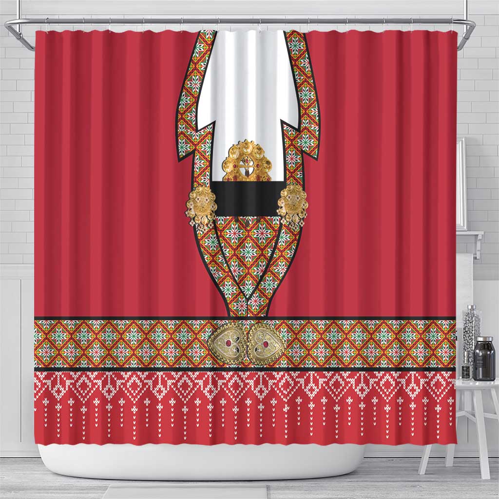 Norway Constitution Day Shower Curtain Norwegian bunads