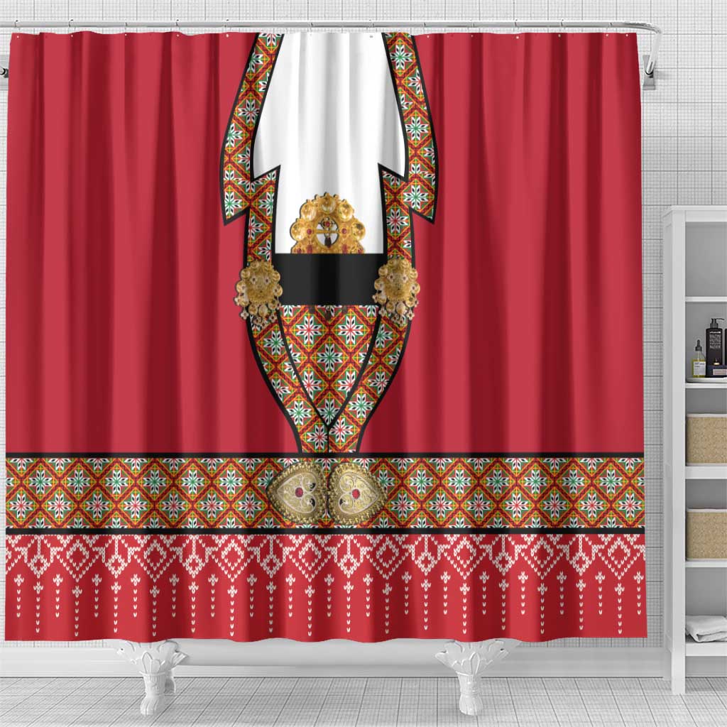 Norway Constitution Day Shower Curtain Norwegian bunads
