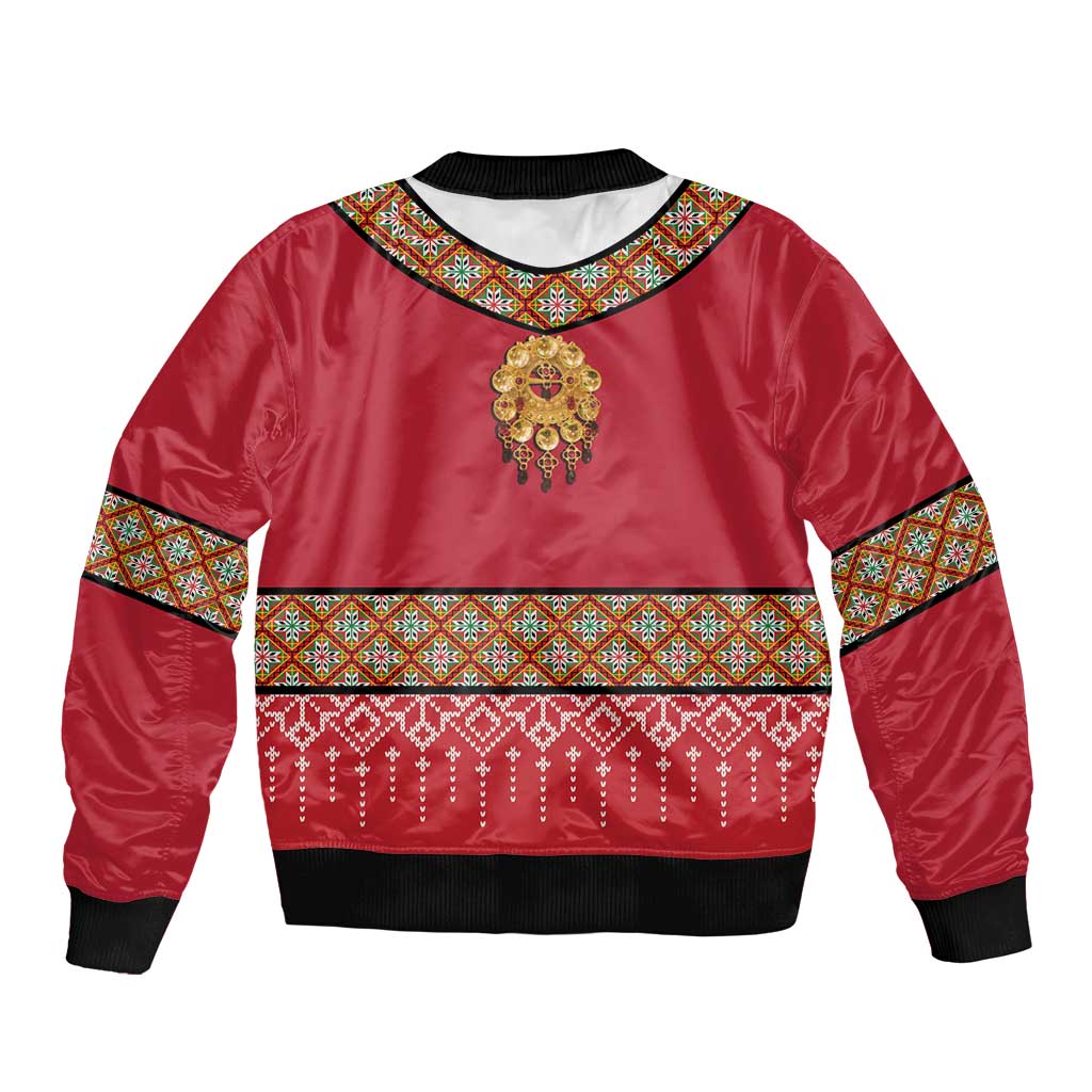 Norway Constitution Day Sleeve Zip Bomber Jacket Norwegian bunads