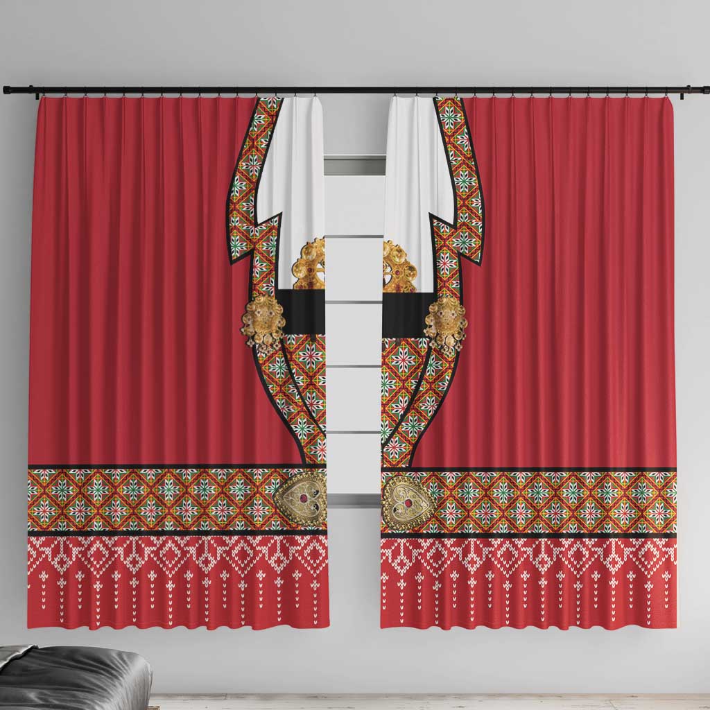 Norway Constitution Day Window Curtain Norwegian bunads
