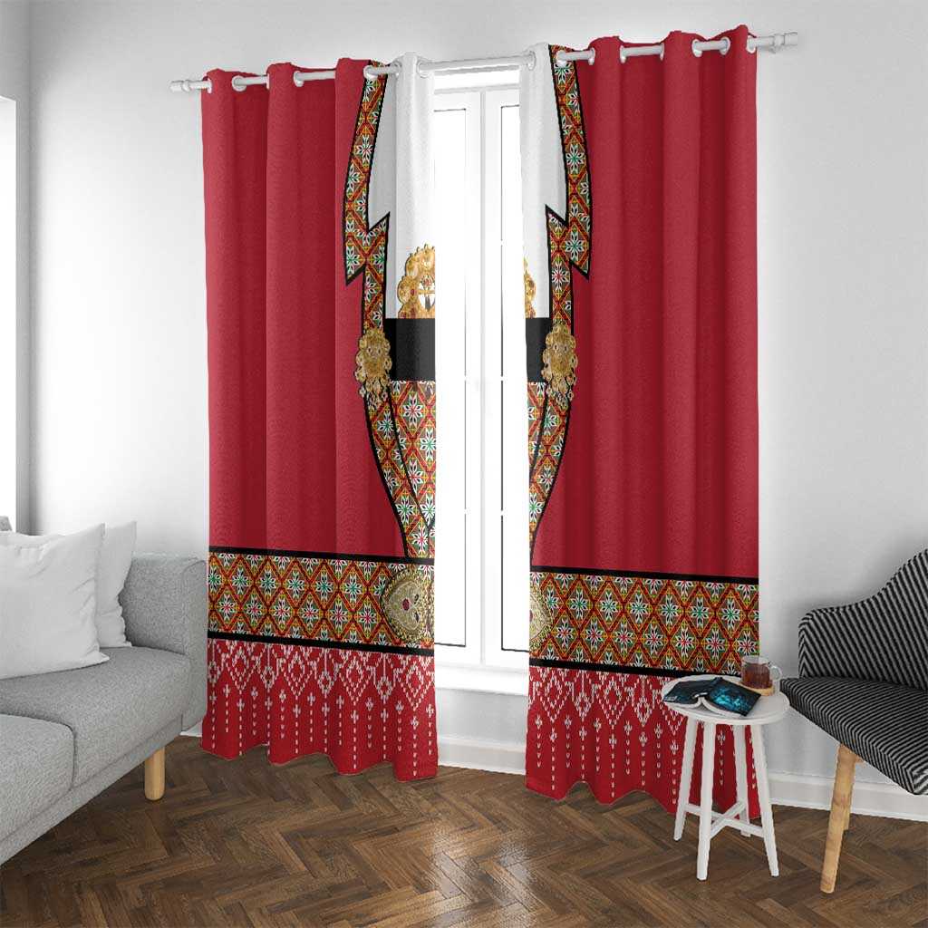 Norway Constitution Day Window Curtain Norwegian bunads