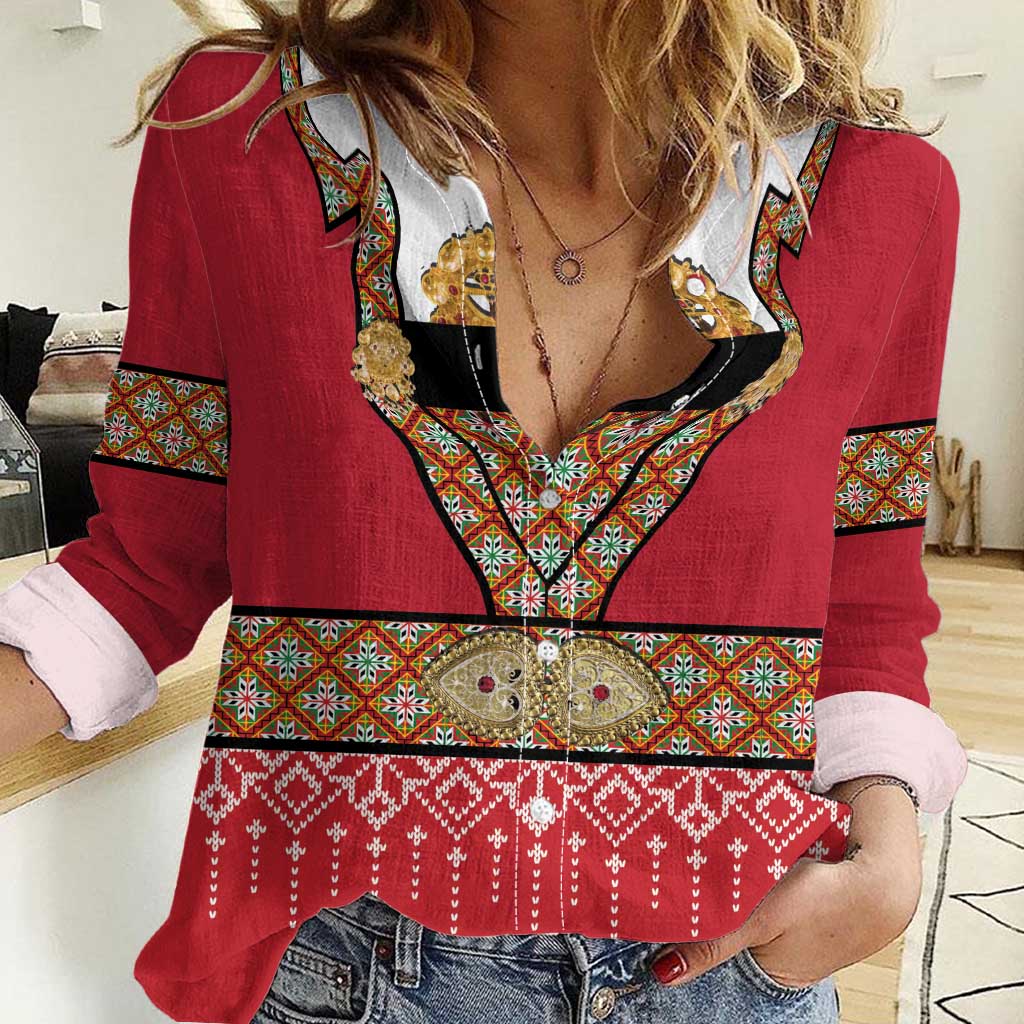 Norway Constitution Day Women Casual Shirt Norwegian bunads