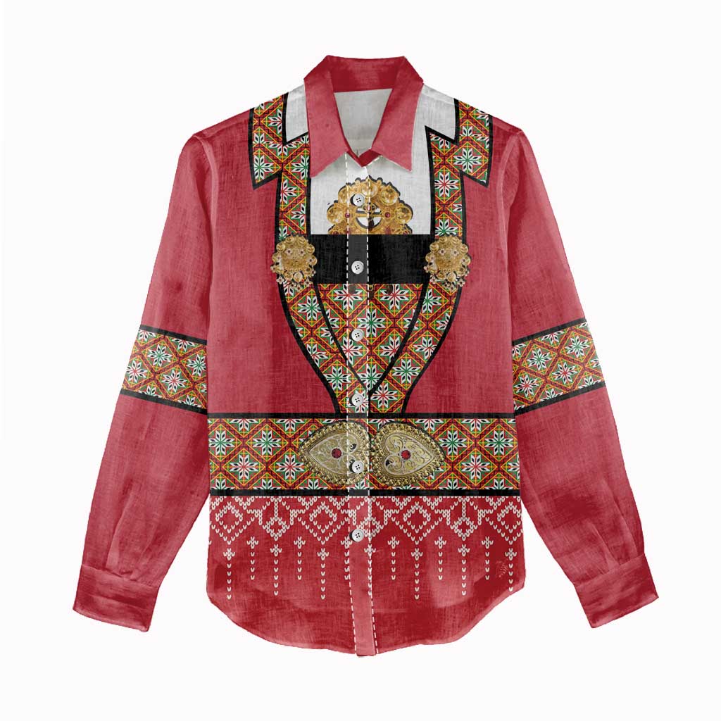 Norway Constitution Day Women Casual Shirt Norwegian bunads