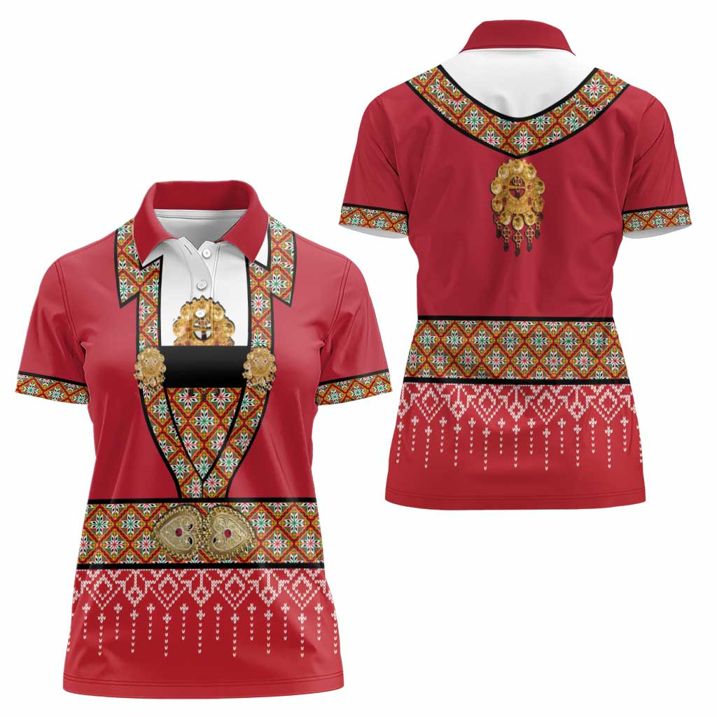 Norway Constitution Day Women Polo Shirt Norwegian bunads