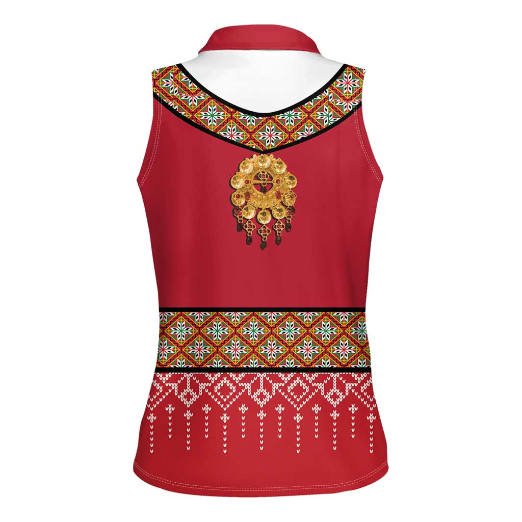 Norway Constitution Day Women Sleeveless Polo Shirt Norwegian bunads
