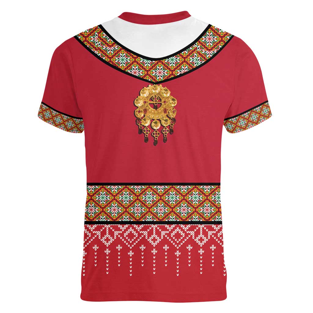 Norway Constitution Day Women V-Neck T-Shirt Norwegian bunads