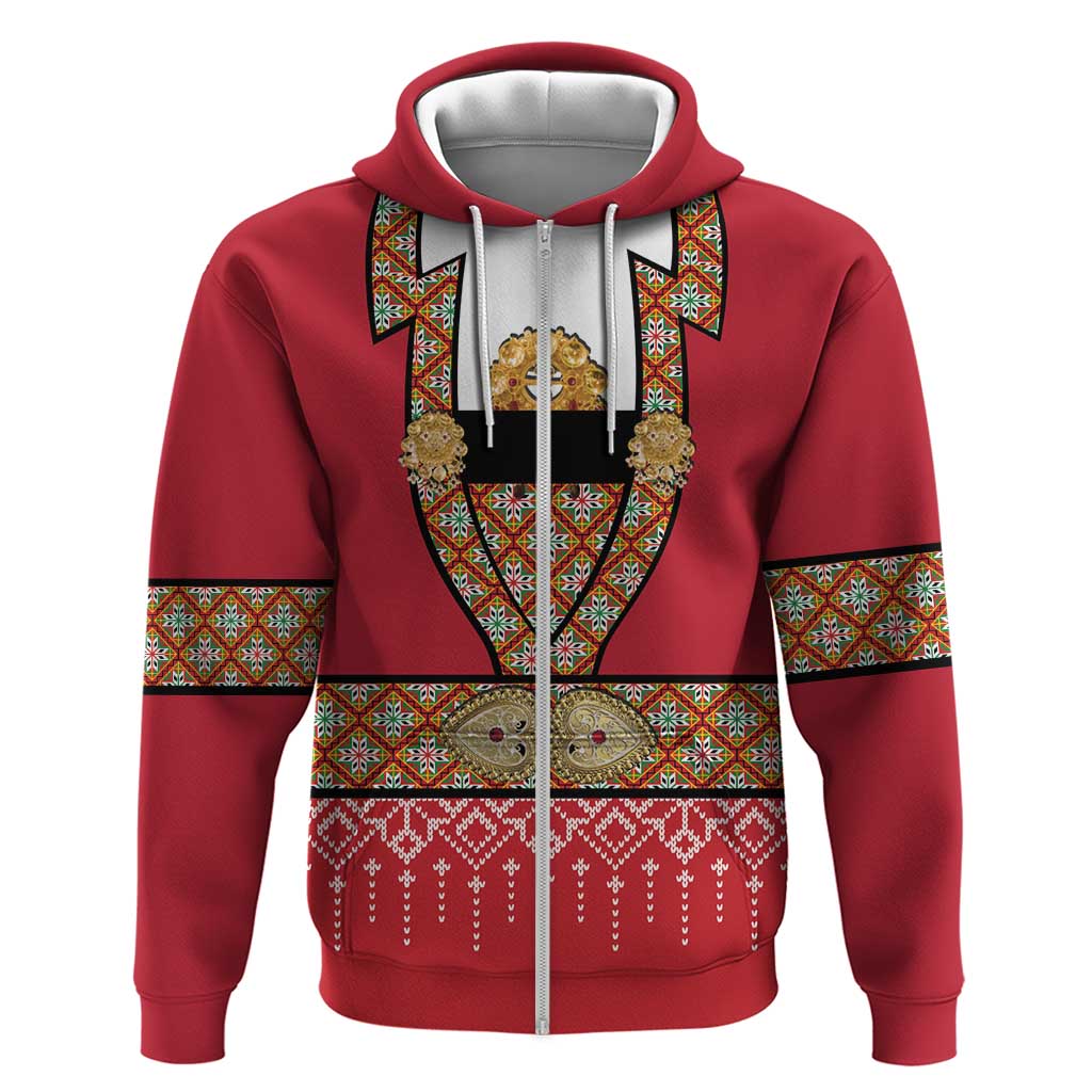 Norway Constitution Day Zip Hoodie Norwegian bunads