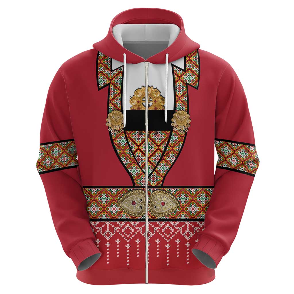Norway Constitution Day Zip Hoodie Norwegian bunads