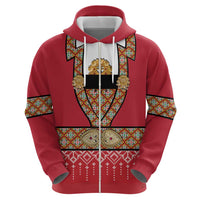 Norway Constitution Day Zip Hoodie Norwegian bunads