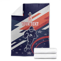 Custom United States American Football Blanket USA Go Champions Sporty Style