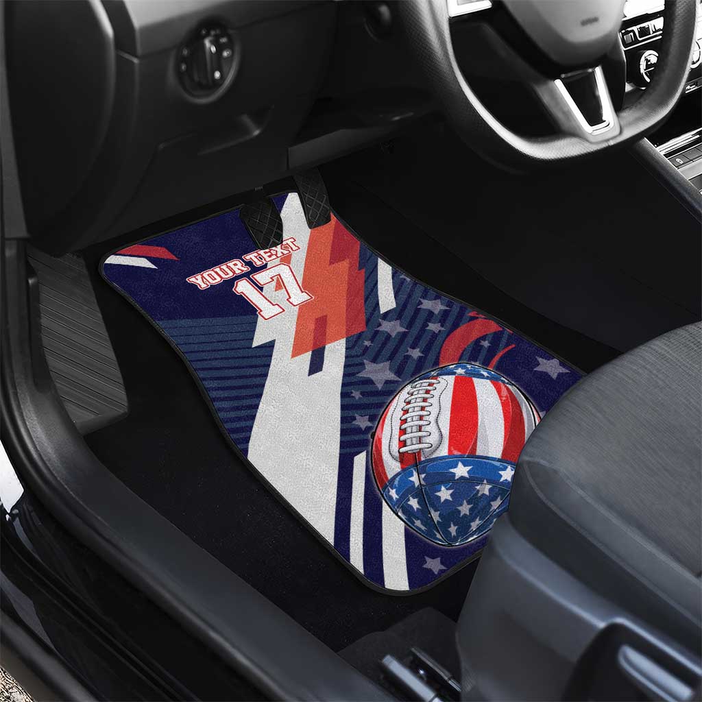 Custom United States American Football Car Mats USA Go Champions Sporty Style