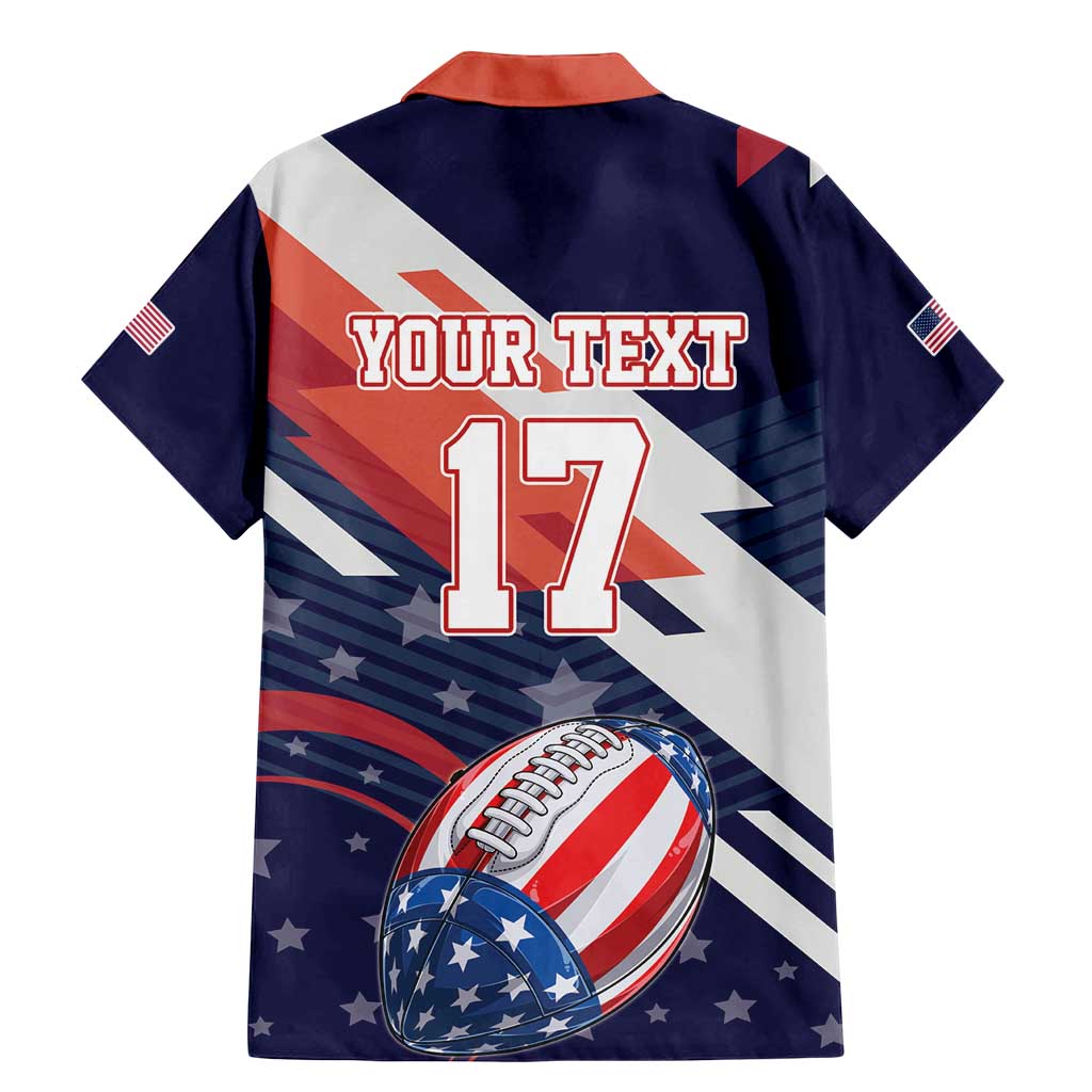 Custom United States American Football Family Matching Mermaid Dress and Hawaiian Shirt USA Go Champions Sporty Style