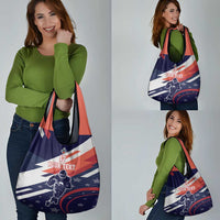 Custom United States American Football Grocery Bag USA Go Champions Sporty Style