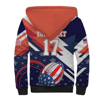 Custom United States American Football Sherpa Hoodie USA Go Champions Sporty Style