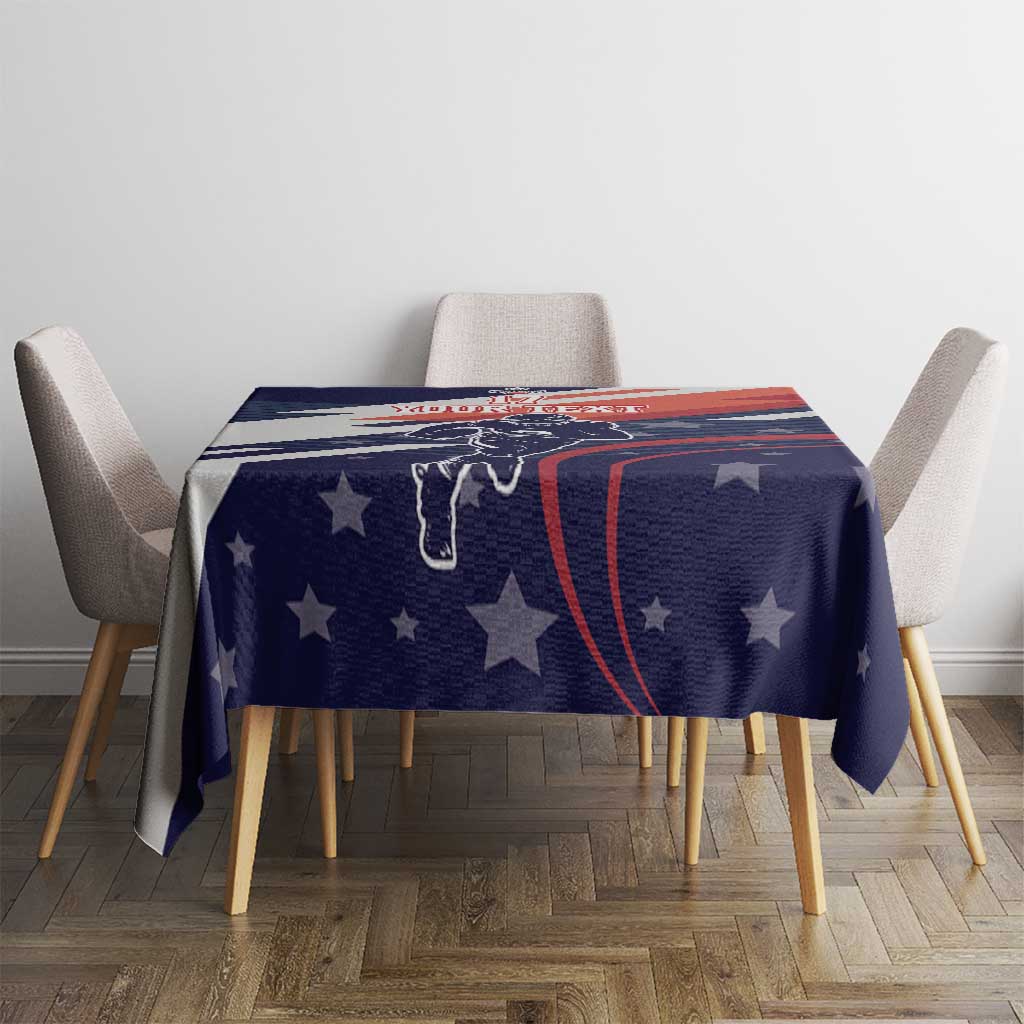 Custom United States American Football Tablecloth USA Go Champions Sporty Style