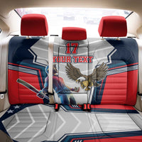 Custom United States Cricket Back Car Seat Cover USA Go Champions and Eagle Mascot Style