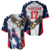 Custom United States Cricket Baseball Jersey USA Go Champions and Eagle Mascot Style