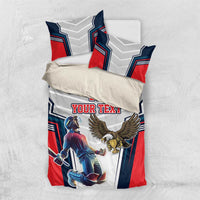 Custom United States Cricket Bedding Set USA Go Champions and Eagle Mascot Style