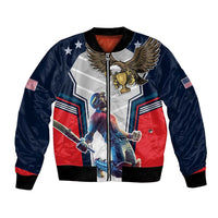Custom United States Cricket Bomber Jacket USA Go Champions and Eagle Mascot Style