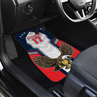 Custom United States Cricket Car Mats USA Go Champions and Eagle Mascot Style